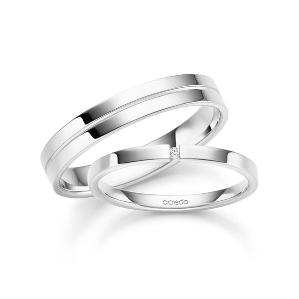 Trouwringen - Wit goud - S-1505-5