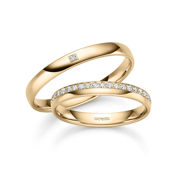 Trouwringen - Rosé goud - S-1501-3