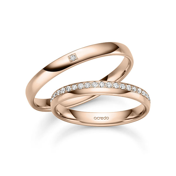 Trouwringen - Rood goud - S-1501-5