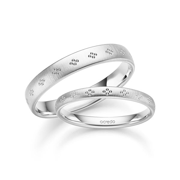 Trouwringen - Wit goud - S-1502-5
