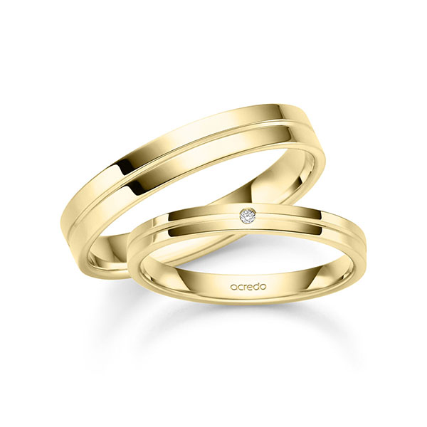 Trouwringen - Geel goud - S-1506-1