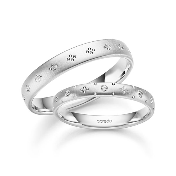 Trouwringen - Wit goud - S-1503-5