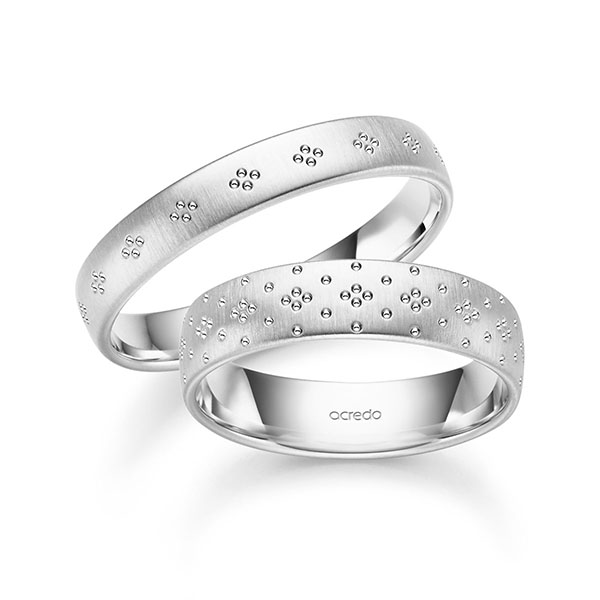 Trouwringen - Wit goud - S-1504-5