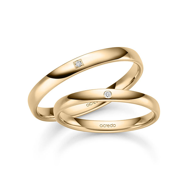 Trouwringen - Rosé goud - S-1500-3