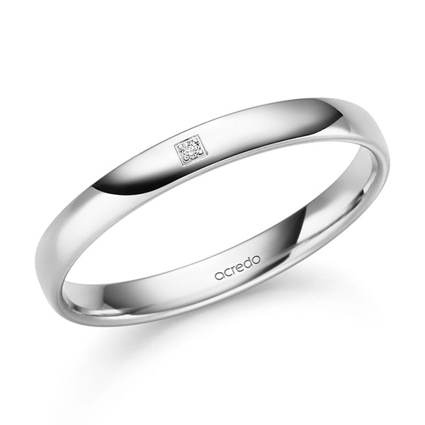 Trouwringen - Wit goud - S-1477-1