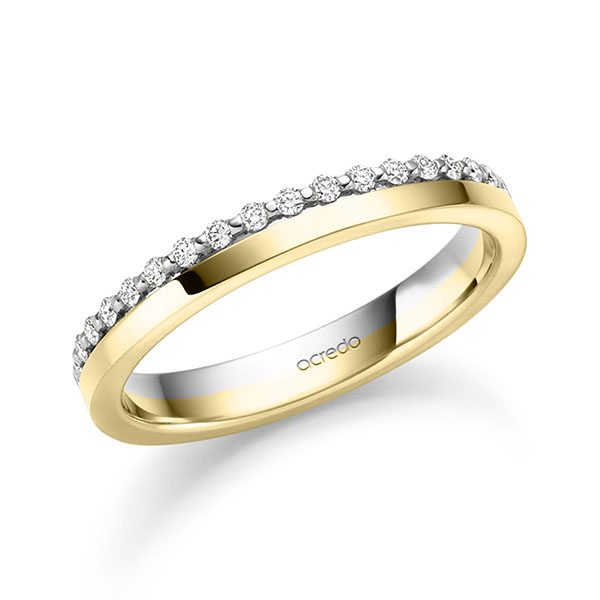 Trouwringen - Geel goud/Wit goud - S-1484-1