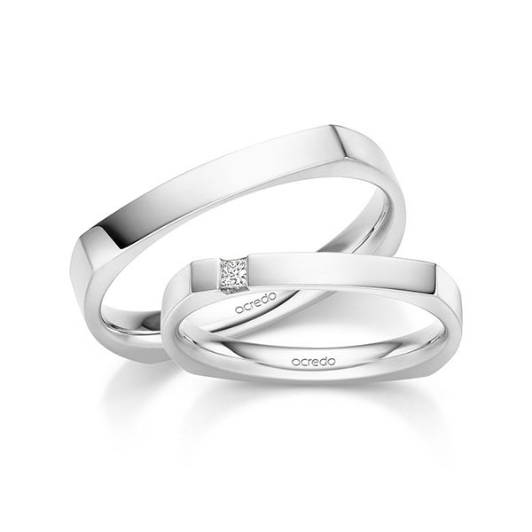 Trouwringen - Wit goud - A-6082-5