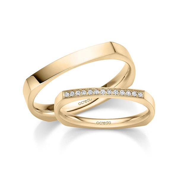 Trouwringen - Rosé goud - A-6080-3