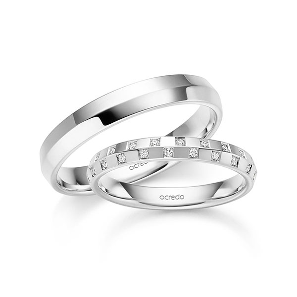 Trouwringen - Wit goud - A-6076-5