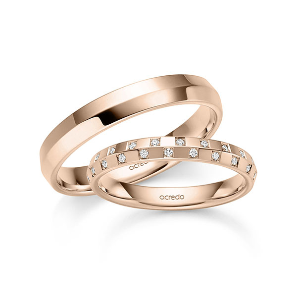 Trouwringen - Rood goud - A-6076-4