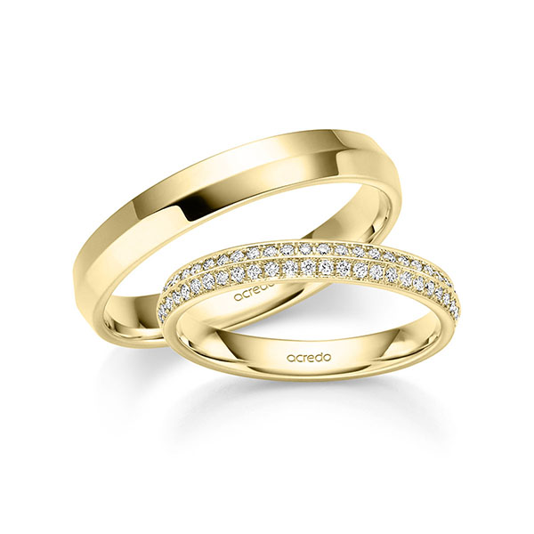 Trouwringen - Geel goud - A-6075-1