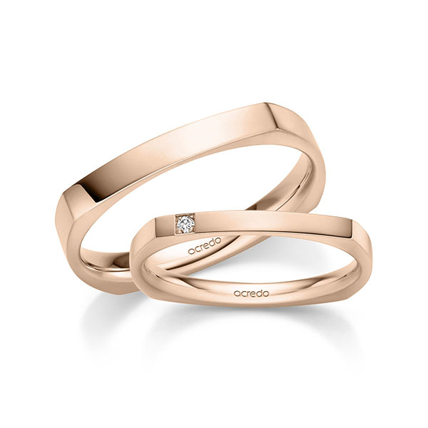 Trouwringen - Rood goud - A-6081-4