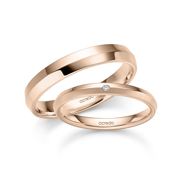 Trouwringen - Rood goud - A-6074-4