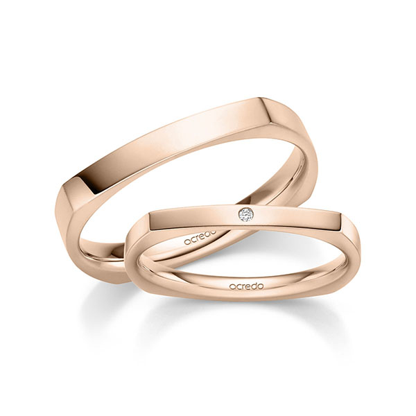 Trouwringen - Rood goud - A-6079-4