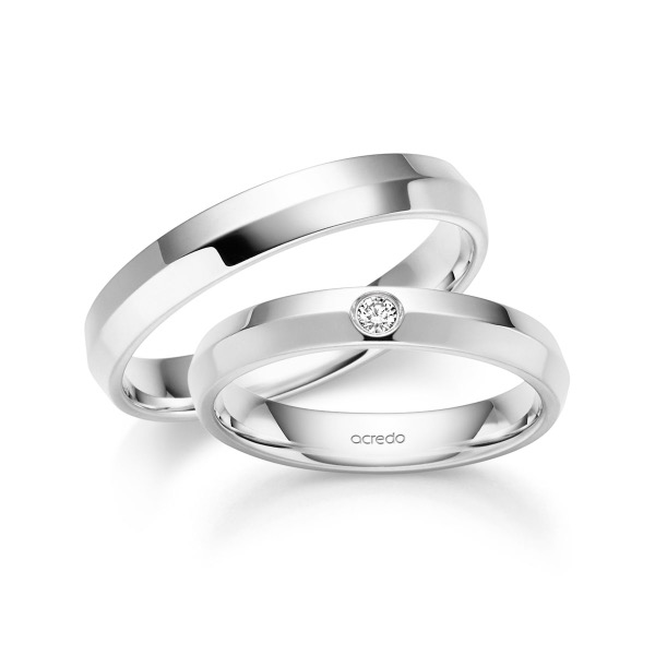 Trouwringen - Wit goud - A-6077-5