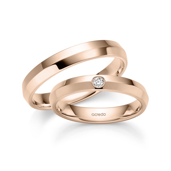 Trouwringen - Rood goud - A-6077-4