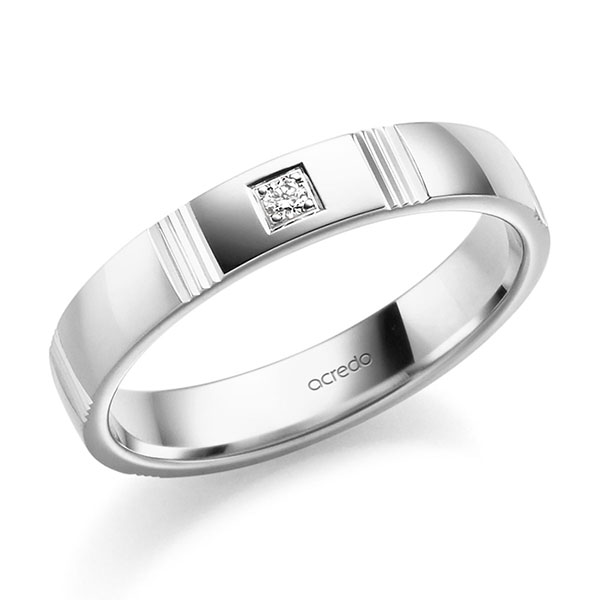 Trouwringen - Wit goud - S-1469-6