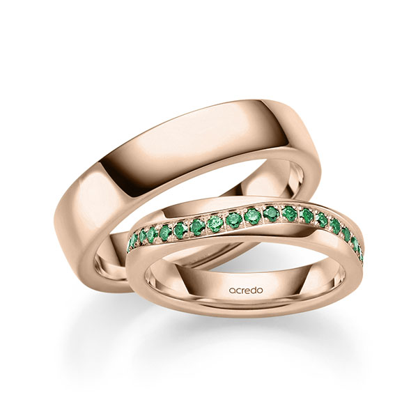 Trouwringen - Rood goud - A-2398-4