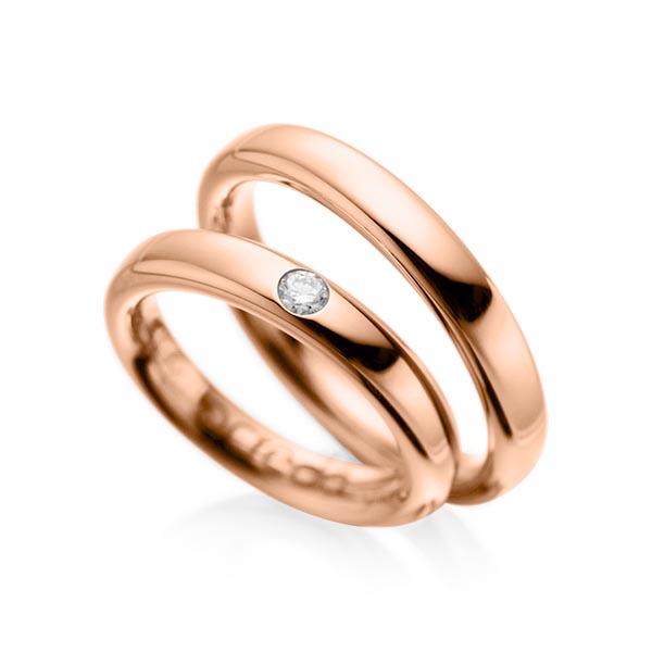 Trouwringen - Rood goud - A-1008-5
