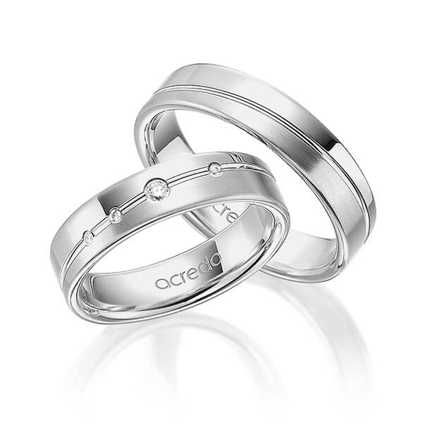 Trouwringen - Wit goud - A-3007-2