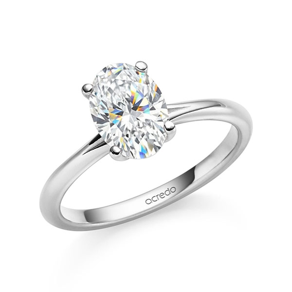 Verlovingsringen - Platina/Wit goud - A-6130-5