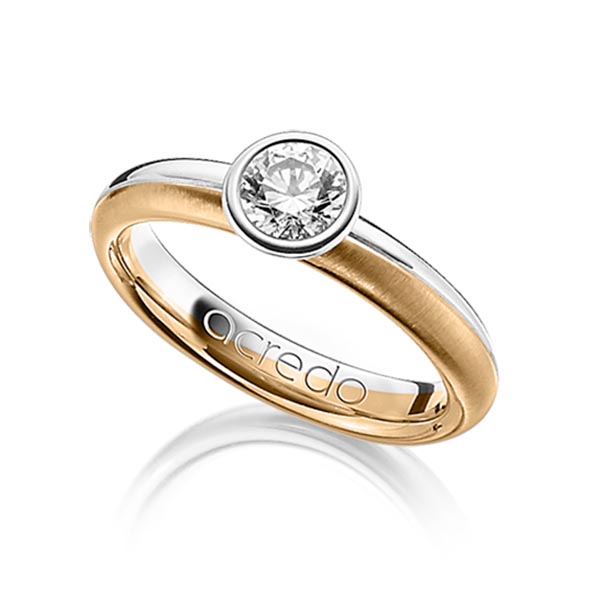 Trouwringen - Rosé goud/Wit goud - A-1206-9