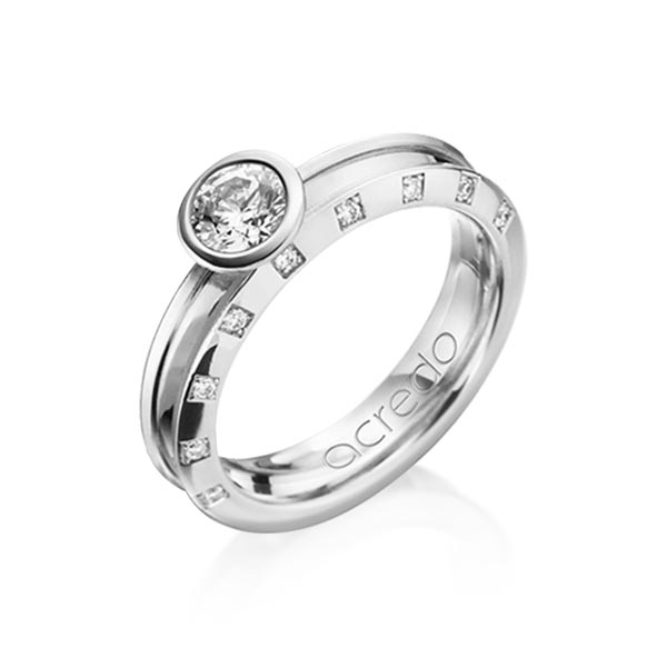 Trouwringen - Wit goud - A-1200-14