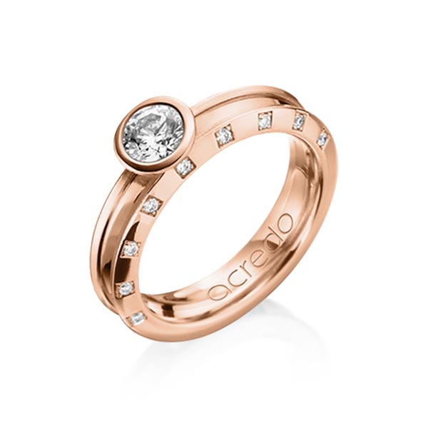 Trouwringen - Rood goud - A-1200-13