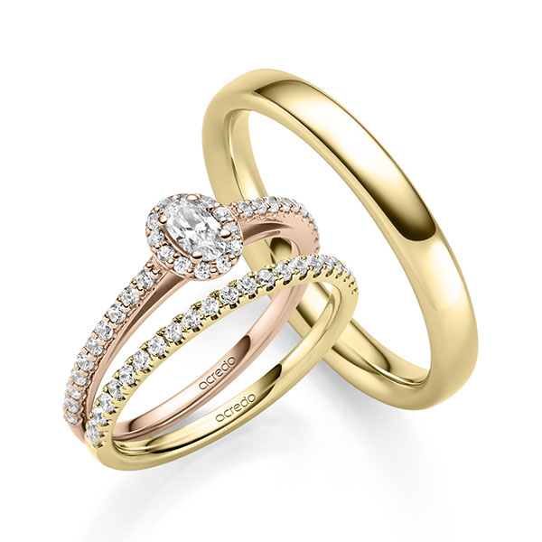 Trouwringen - Rood goud - A-2426-10