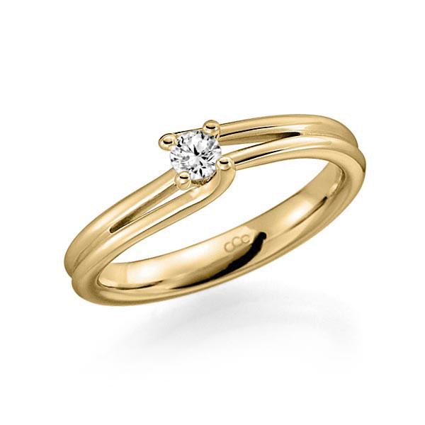 Verlovingsringen - Geel goud - A-3104-15