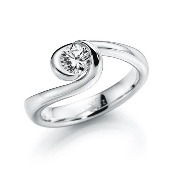Verlovingsringen - Platina/Wit goud - A-3109-28