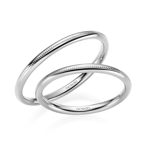 Trouwringen - Wit goud - S-1234-2