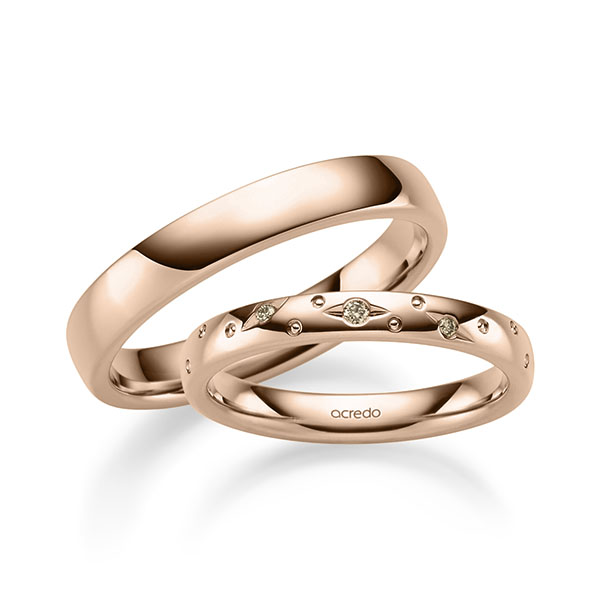 Trouwringen - Rood goud - A-2674-5