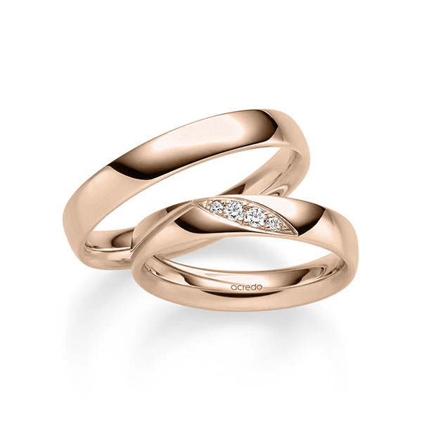 Trouwringen - Rood goud - A-2346-1