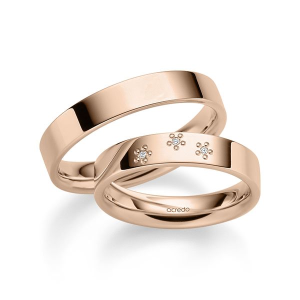 Trouwringen - Rood goud - A-2349-4