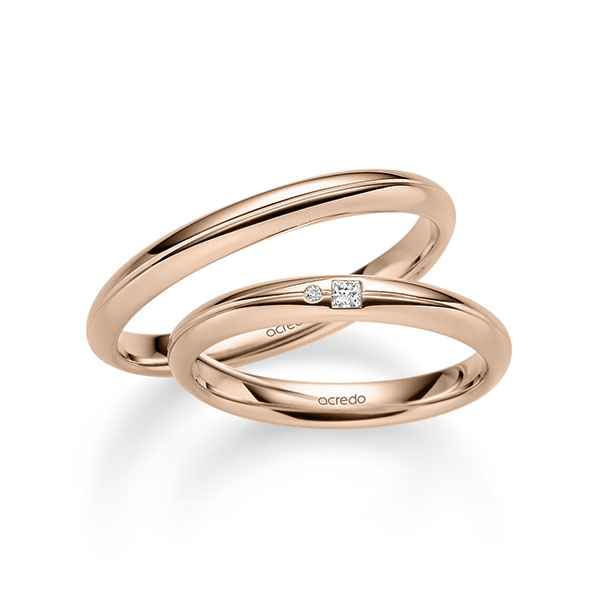 Trouwringen - Rood goud - A-2341-4