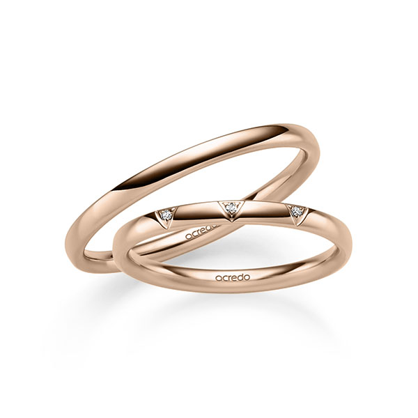 Trouwringen - Rood goud - A-2523-4
