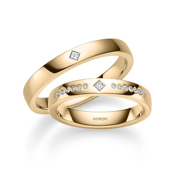 Trouwringen - Rosé goud - S-1375-3