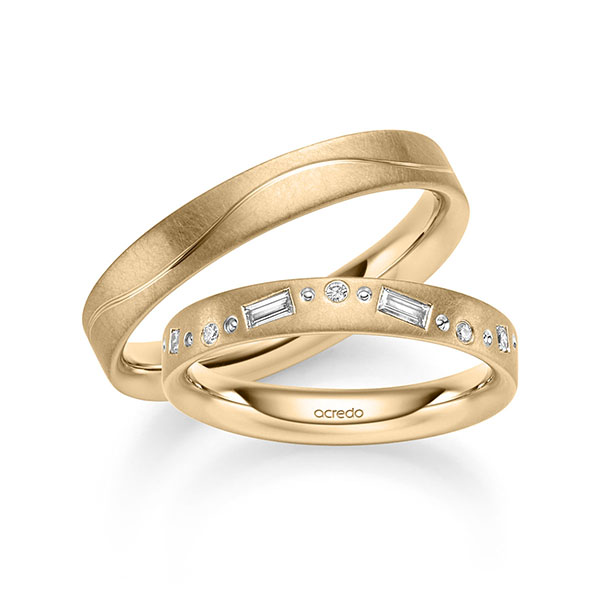Trouwringen - Rosé goud - S-1376-3