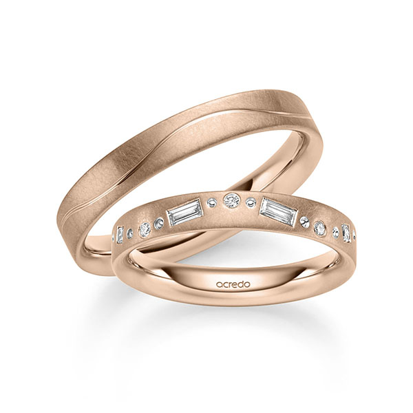 Trouwringen - Rood goud - S-1376-5