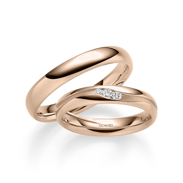 Trouwringen - Rood goud - A-2344-1