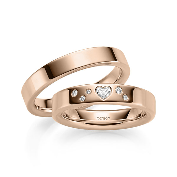 Trouwringen - Rood goud - A-2135-4