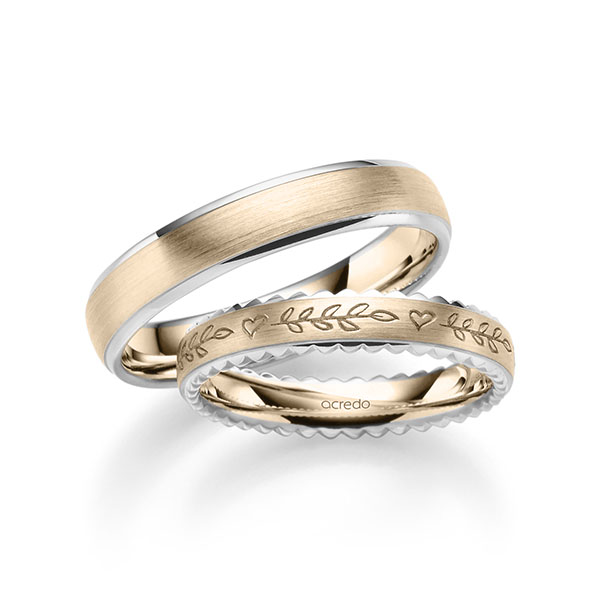Trouwringen - Signature Goud/Wit goud - A-2400-1