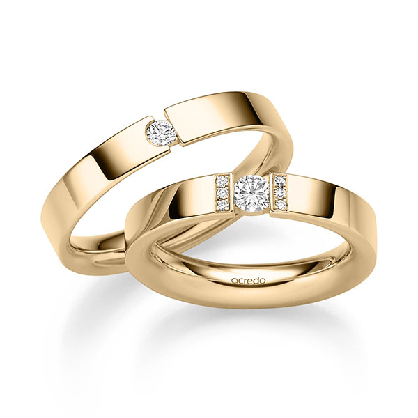 Trouwringen - Rosé goud - S-1339-3