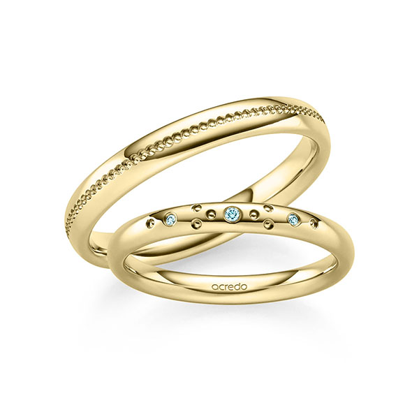Trouwringen - Geel goud - S-1359-4