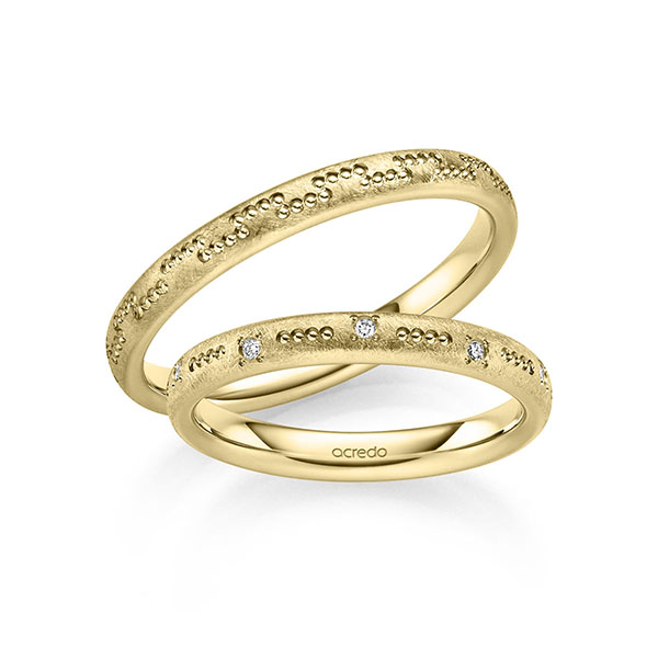 Trouwringen - Geel goud - S-1357-4