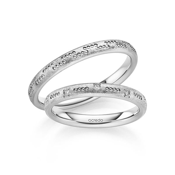 Trouwringen - Wit goud - S-1357-1