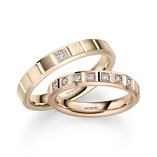 Trouwringen - Rood goud - A-2494-3