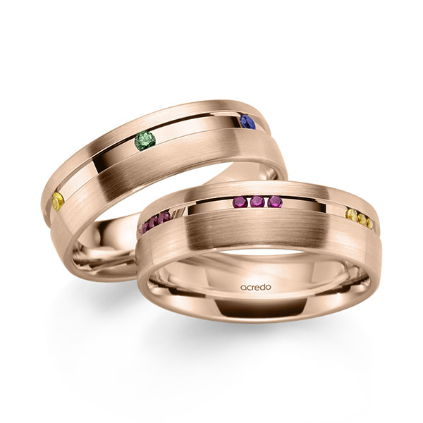 Trouwringen - Rood goud - A-2182-5