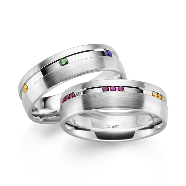 Trouwringen - Wit goud - A-2182-1